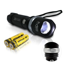 DRAPER 81121 T6 LED Taschenlampe – 800 Lumen, 3 Lichtmodi, Für 9 AA Batterien