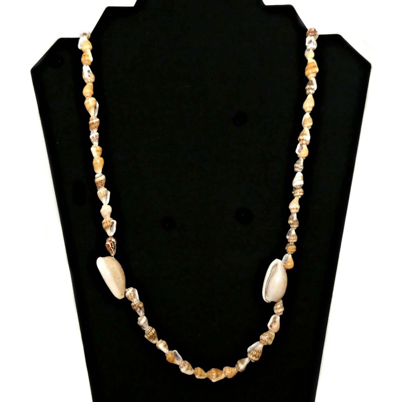 Shell Necklace Mini Conch Shells Extra Long Nauti… - image 1