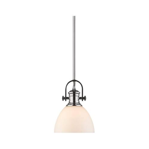Golden Lighting 3118-M1L CH-OP Hines Mini Pendant, Chrome - Picture 1 of 6