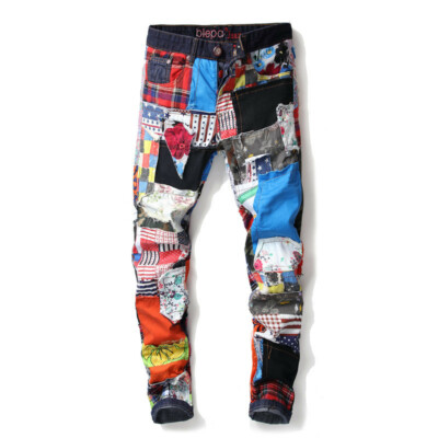 colourful denim