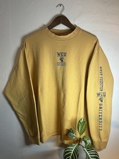 Vintage 90s West Chester WCU Rams T Shirt Mens L USA Made JanSport Long Sleeve