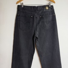 Vintage 90s Mens VERSACE JEAN COUTURE PANTS DARK GREY SIZE 35/ 49