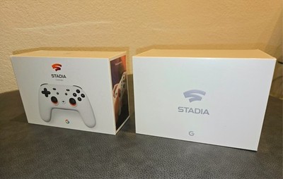 GOOGLE STADIA FOUNDERS ED. FACTORY SEALED, CONTROLLER & CHROMECAST ULTRA + EXTRA