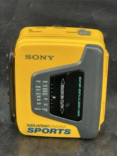 Vintage Sony Walkman Sports Cassette WM-AF59 Normal Wear, Good Condition Working