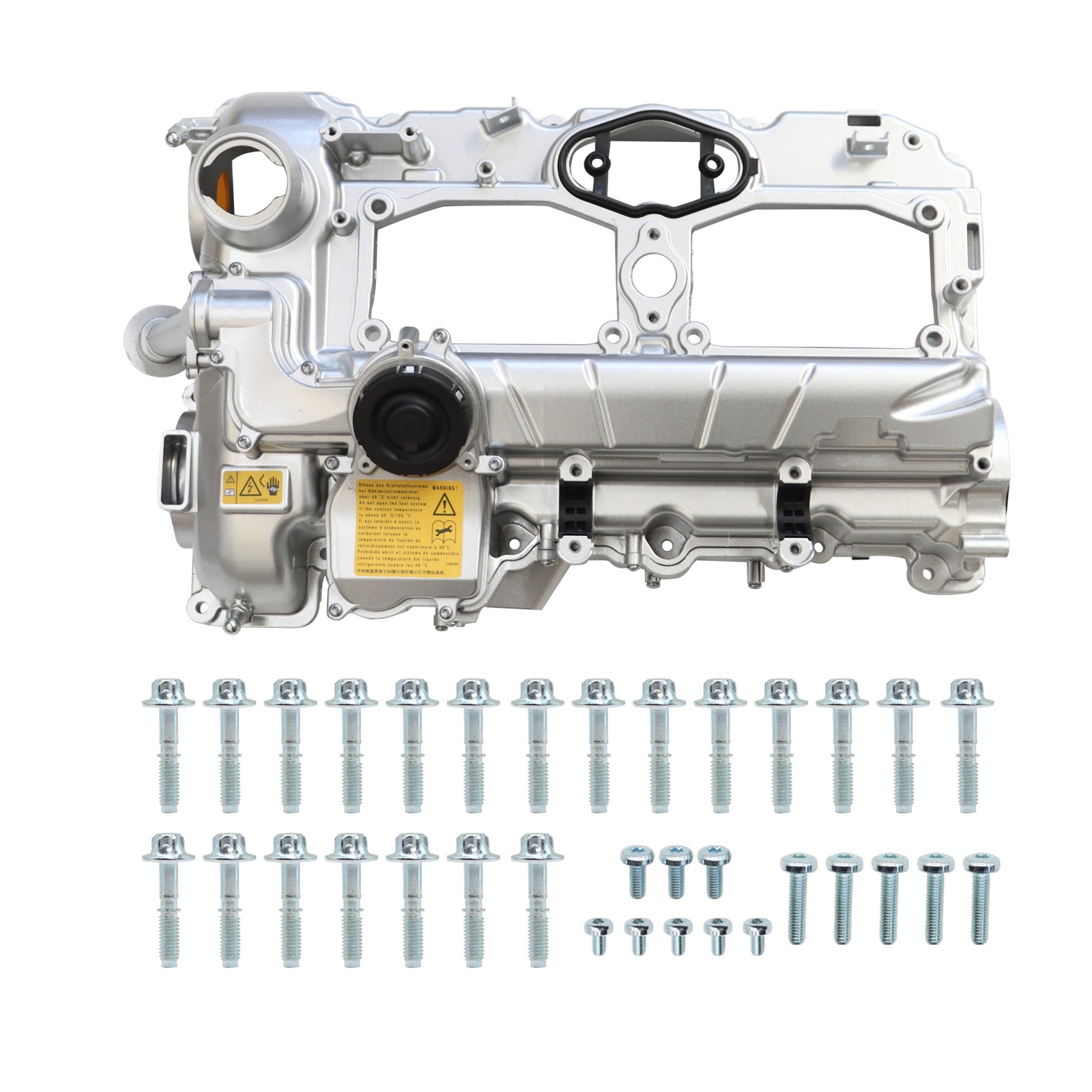 ALUMINUM Valve Cover Kit For 12-18 BMW N20 320i 328i 528i X1 X3 X5 Z4 L4 2.0L