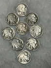 9 Buffalo Nickels Some Full Dates 1920s–30s Lot + 1930-S w/ 8-Holder Sleeve