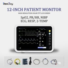 12inch Patient Monitor ICU CCU Vital Sign NIBP RESP TEMP SPO2 PR ECG With ETCO2