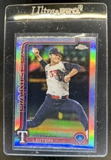 2025 Topps Chrome Update Jack Leiter Refractor #USC42 Rangers