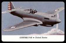Curtiss 1944 War Airplanes Jets Leaf Card (NM)