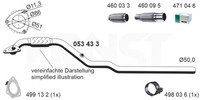 Ernst Abgasrohr 053433 FüR Opel Astra CC GTC A04 T98 Caravan F08 F48 F35 F67 F69