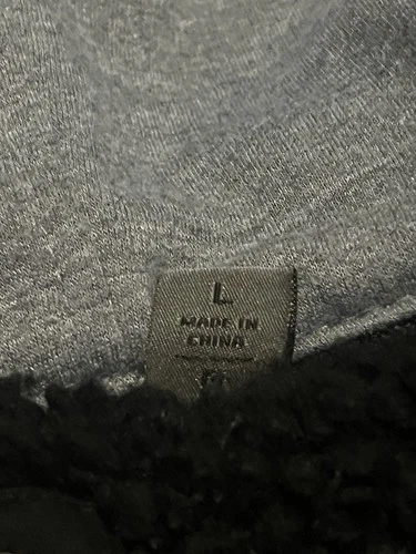 Levi Strauss & Co. Mens Hooded Full Zip Jacket Black Gray Canvas Size L image 4