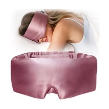 YFONG 100 Mulberry Silk Sleep Mask, Total Blackout Silk Eye Ma... FAST USA SHIP