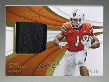 2018 Panini Immaculate Collegiate Immaculate Cleats 14/26 Mark Walton #31 0c6