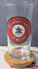 Vintage Budweiser Beer Glass Anheuser-Busch St. Louis In Bottles Pint 16oz Cup