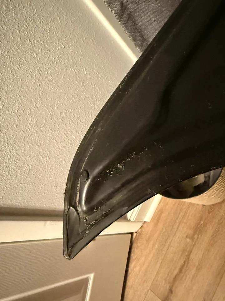 01-04 MERCEDES SLK320 REAR TRUNK DECKLID LIFT GATE BLACK PAINT 040U - Image 3 of 4