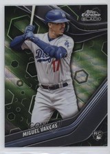 2023 Topps Chrome Black Green Wave Refractor 54/99 Miguel Vargas #7 14ij