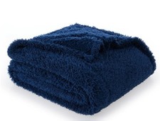 Mainstays Cozy Plush Throw Blanket Warm Comfortable Blue Size 50 In X 60 In