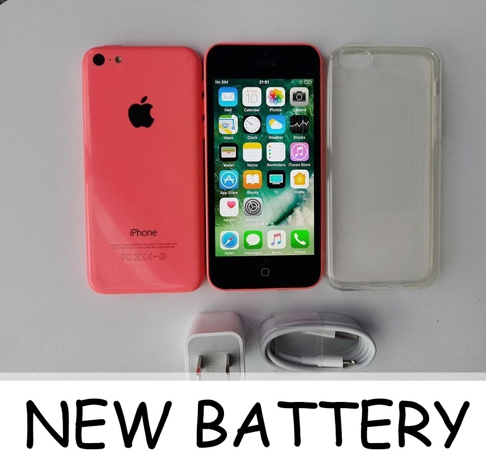 Apple iPhone 5c - 8 GB / 16 GB / 32GB - PINK (Unlocked) 90% NE W