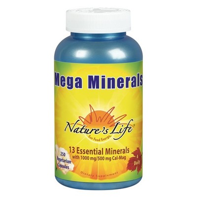 Nature's Life Mega Minerals Complex | Complete Multi Mineral + Vitamin D Supplem