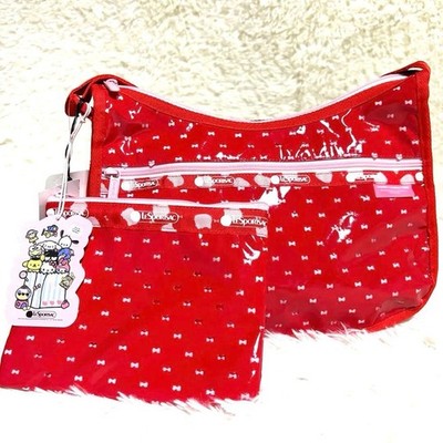 LeSportsac Sanrio Kitty Shoulder Bag with Pouch Nylon New