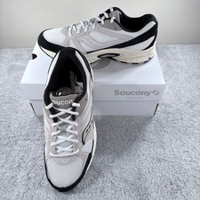 NIB Saucony Ride Millennium Black and White Suede Size 9.5 M / 11 W S70856-4