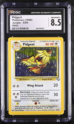 CGC 8.5 Pidgeot Japanese Jungle 18 Holo Pokemon Card