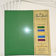 The Paper Studio Packs Vibrant Hues 12"x12" Cardstock Sheets 6 Page Protectors