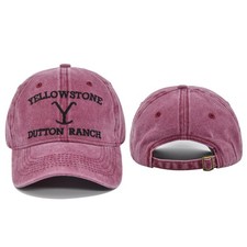 Yellowstone Tv Show Logo Dutton Ranch Licensed Trucker Black And Gray Hat
