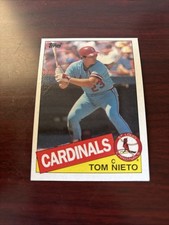 1985 Topps Tom Nieto #294 RC St. Louis Cardinals Oral Roberts Golden Eagles