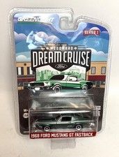 NIB GREENLIGHT Dreamcruise 1/64 Scale Diecast 1968 FORD Mustang GT Fastback