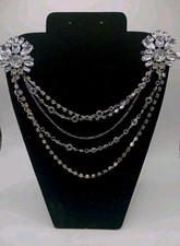 Wedding Bridal Crystal Hair Pin Comb Headband Head Chain Silver Flower Gift