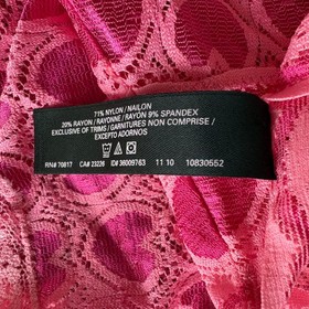 Victoria's Secret Sexy Little Things Womens Pink Lace Halter Neck Bodysuit Sz M