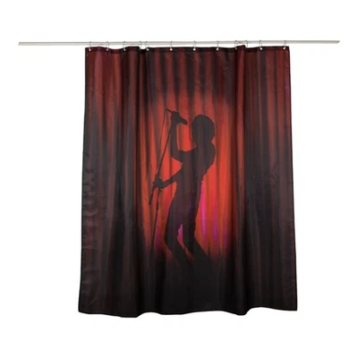 Sänger Silhouette Duschvorhang - Badewannenvorhang in 180 x 180 cm - Bild 1 von 4