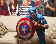 Captain America Shield - Metal Prop Replica - Screen Accurate - 1:1 Scale Shield