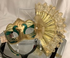 Genuine VENETIAN CARNIVAL MASK Made in Venice Italy - Mint