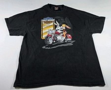 Vintage Harley Davidson Looney Tunes Road King Bugs Bunny T-Shirt XL