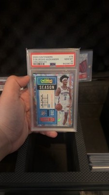 Shai Gilgeous Alexander 2020 Cracked Ice 2/25 jersey numbered Psa 10💎💎POP 3