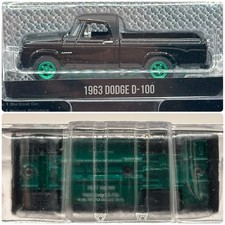 CHASE! Greenlight Black Bandit 1963 Dodge D-100 Pickup GREEN MACHINE!