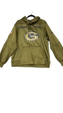 Green Bay Packers Hoodie Mens Large Green NFL Football Nike Salute To Service