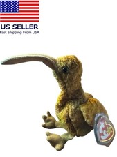 TY Original Beanie Baby 1998 Beak The Kiwi Bird