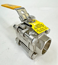 Ball Valve 1" Socket Weld x Female NPT 1000-psi CWP, Full Port, Stainless Steel