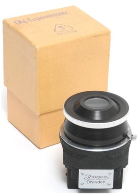 Ihagee Dresden lens magnifying insert / Magnifying glass insert plus loupe box