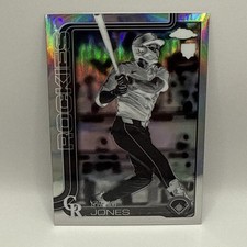 2025 Topps Chrome - Greg Jones Negative Refractor Rookie Card RC #265 Rockies. rookie card picture