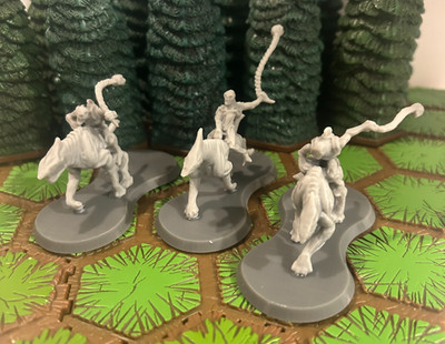 Heroscape 1 set of Grok Riders (3 Pieces) [Custom] 3D Printed