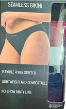 Adidas Woman's 4 Pair Seamless Bikini Flexible 4 Way Stretch - Size: Large NEW