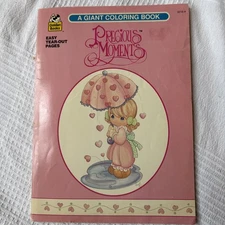 Vintage~ Precious Moments ~ Easy Tear Out Pages Giant Golden Coloring Book