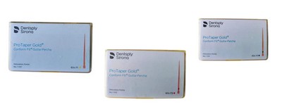 Protaper Gold Conform Fit Gutta-Percha Points by Dentsply (All sizes) (60/pack)