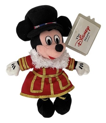 Walt Disney London Exclusive Yeoman Beefeater Mickey Mouse Beanie Bohne Spielzeug