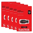 SanDisk Cruzer Blade 64GB USB Flash Drive SDCZ50-064G  Reatil pack Lot of 5 unit