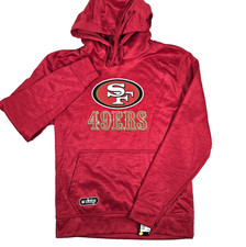 NFL Team Apparel San Francisco 49ers Hoodie Sweatshirt Red Men's Size Small New